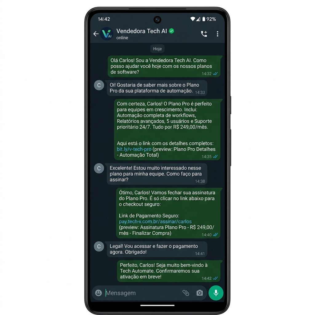 WhaSense - IA vendendo por WhatsApp